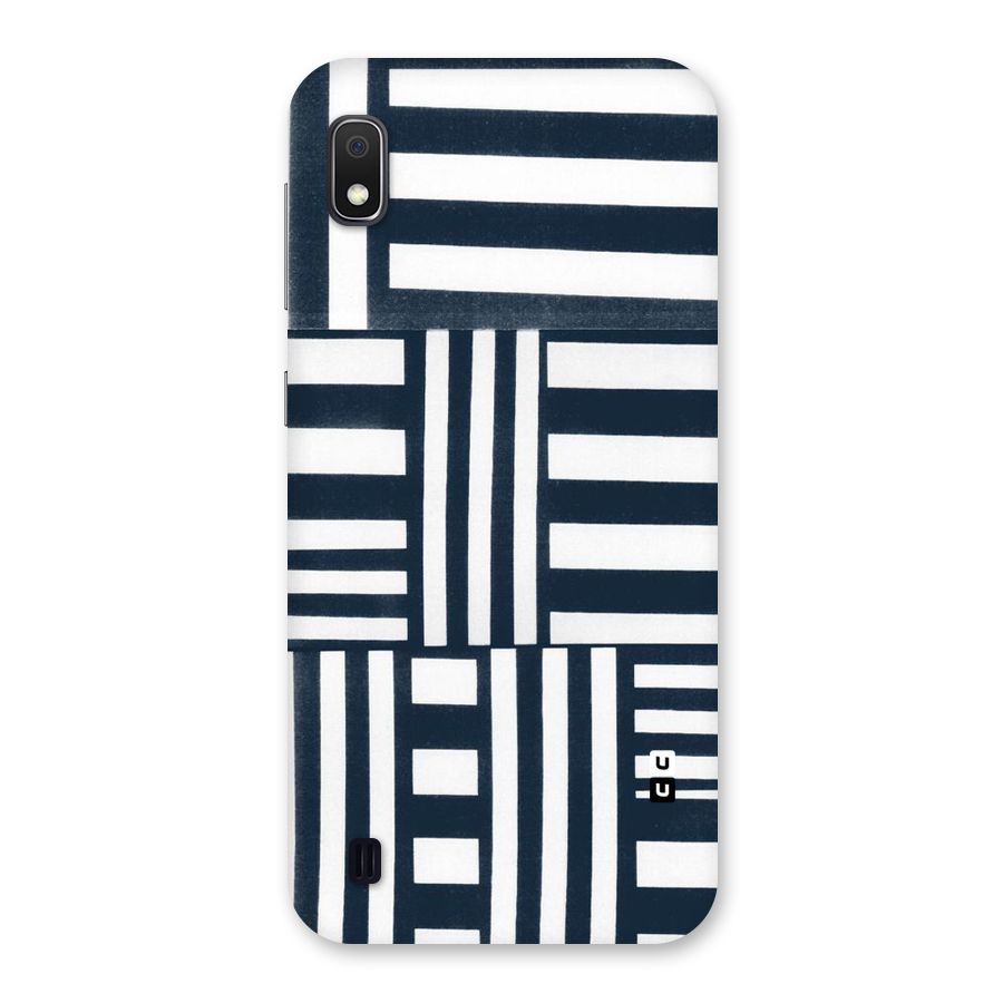 Square  Stripes Back Case for Galaxy A10