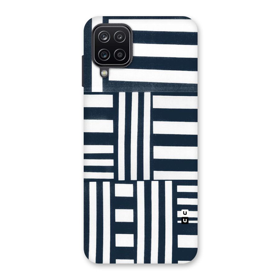 Square  Stripes Back Case for Galaxy A12