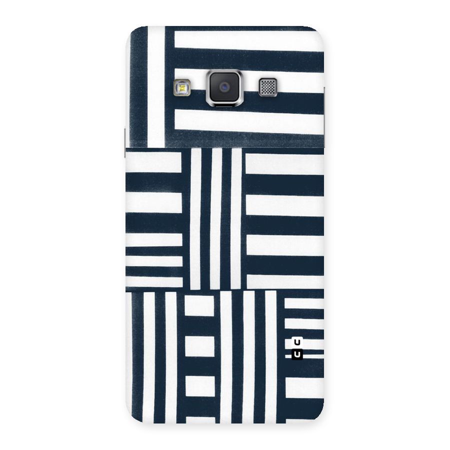 Square  Stripes Back Case for Galaxy A3