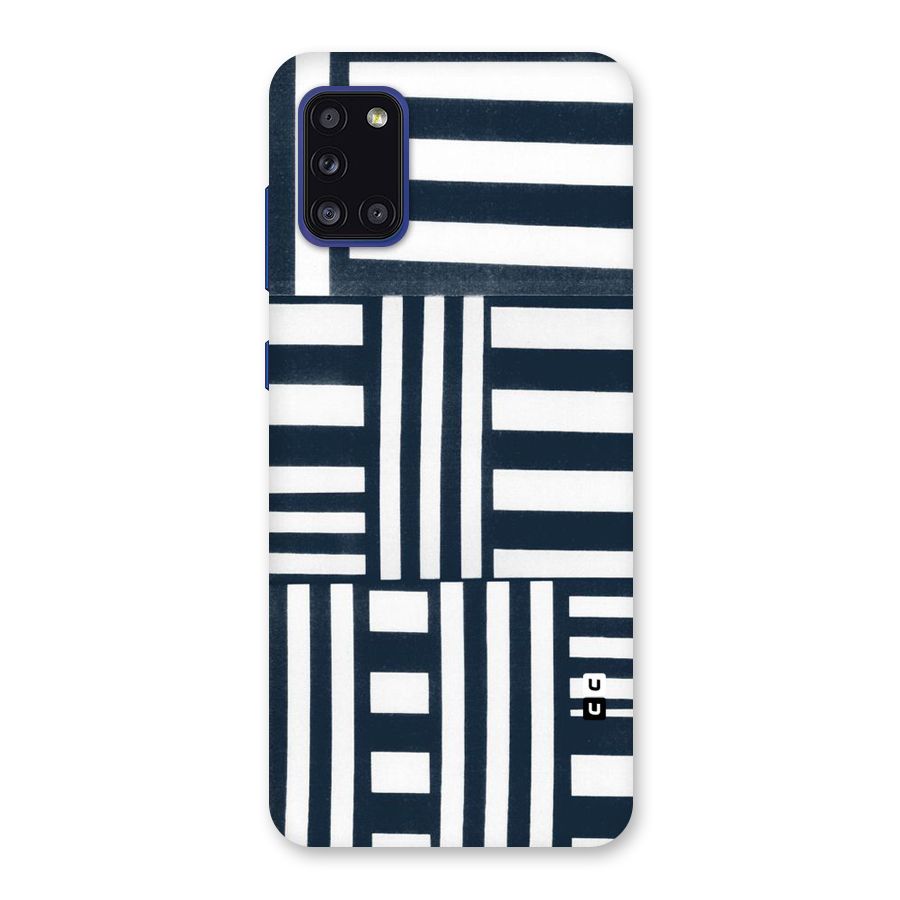 Square  Stripes Back Case for Galaxy A31