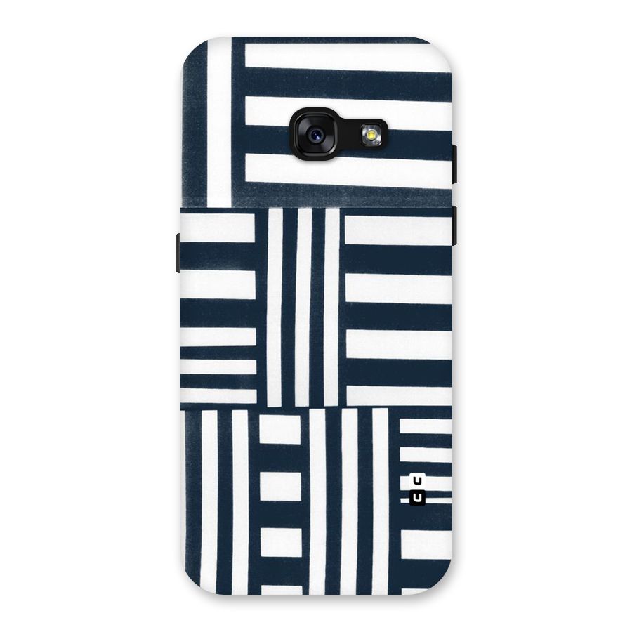 Square  Stripes Back Case for Galaxy A3 (2017)