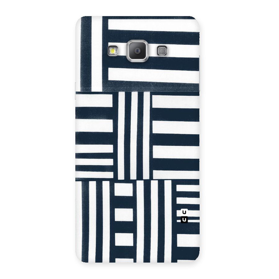 Square  Stripes Back Case for Galaxy A7