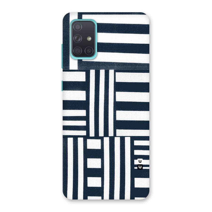 Square  Stripes Back Case for Galaxy A71