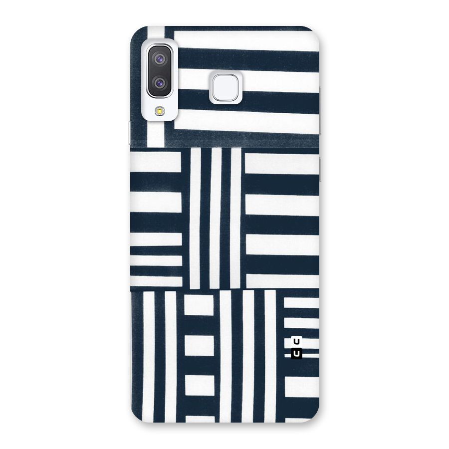 Square  Stripes Back Case for Galaxy A8 Star
