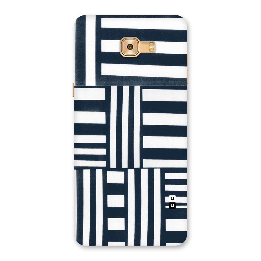Square  Stripes Back Case for Galaxy C9 Pro