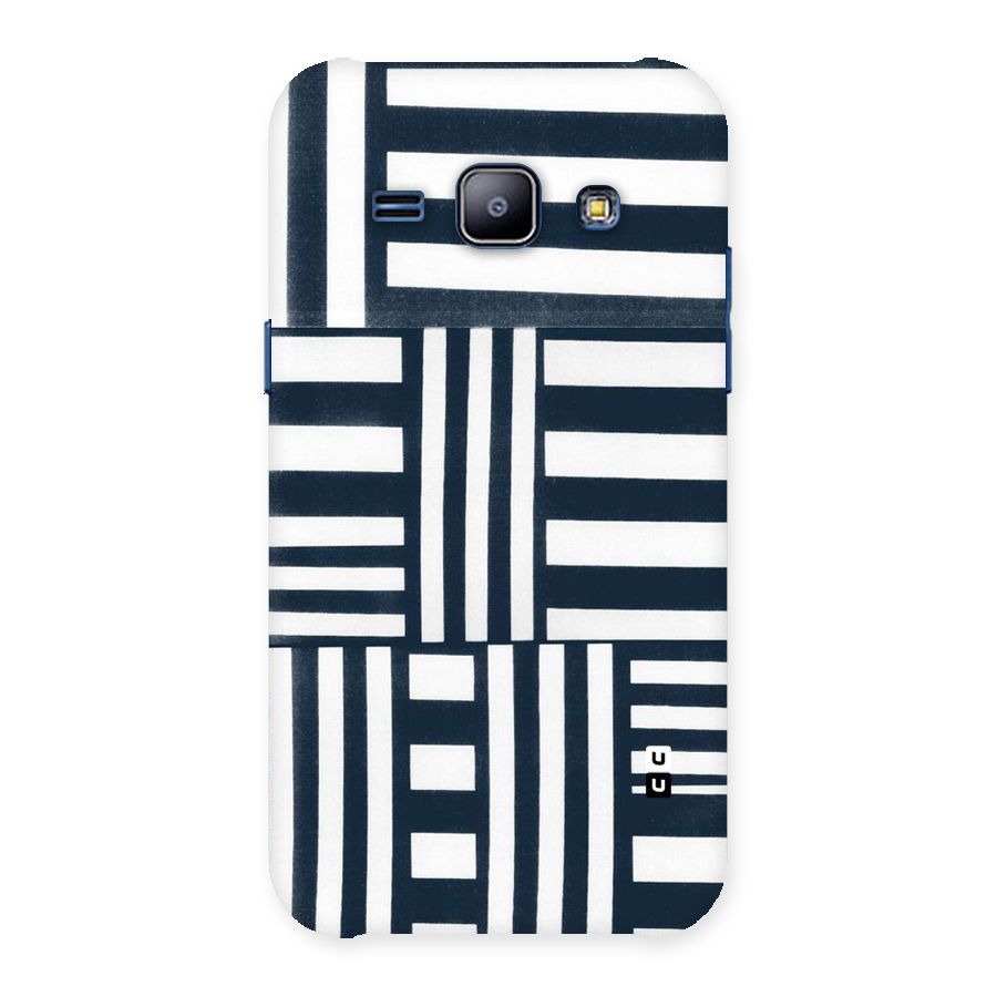 Square  Stripes Back Case for Galaxy J1