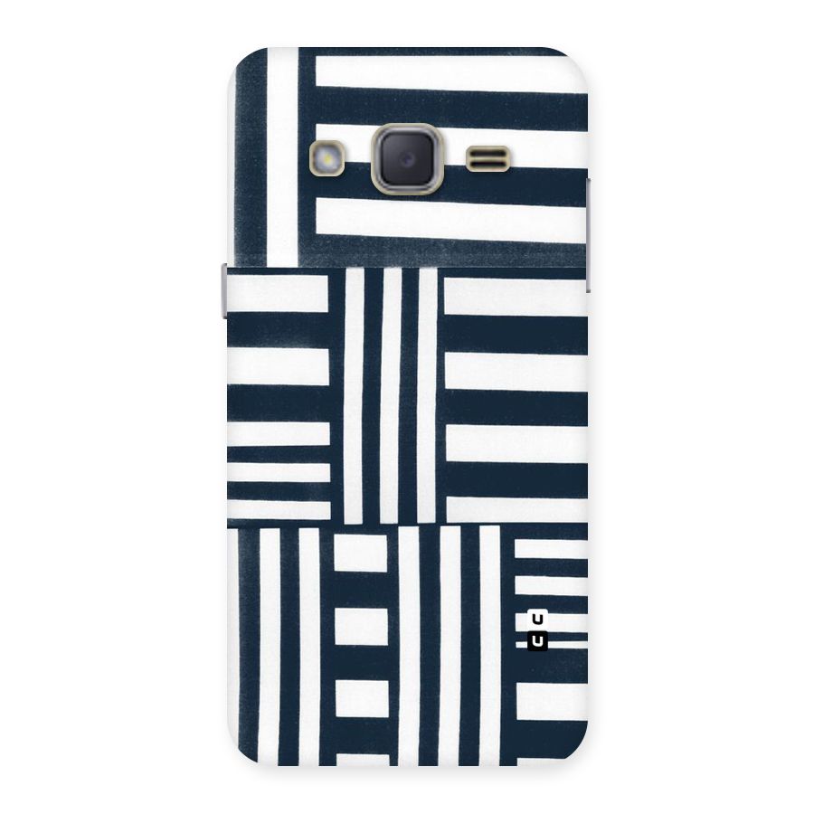 Square  Stripes Back Case for Galaxy J2