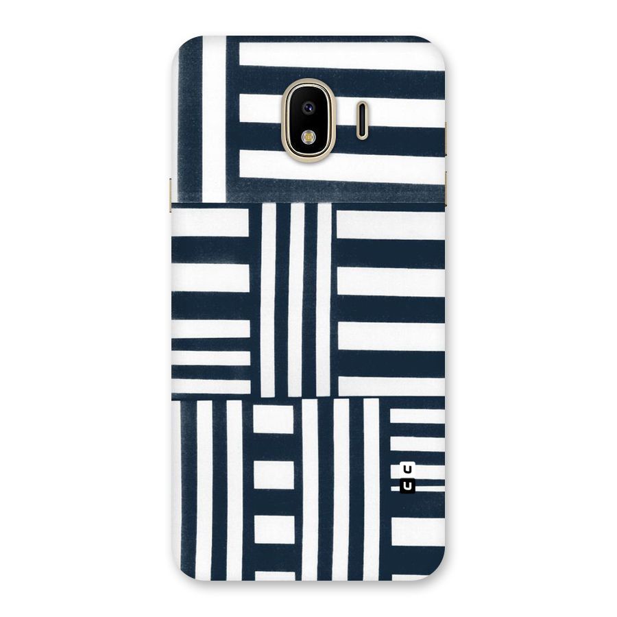 Square  Stripes Back Case for Galaxy J4