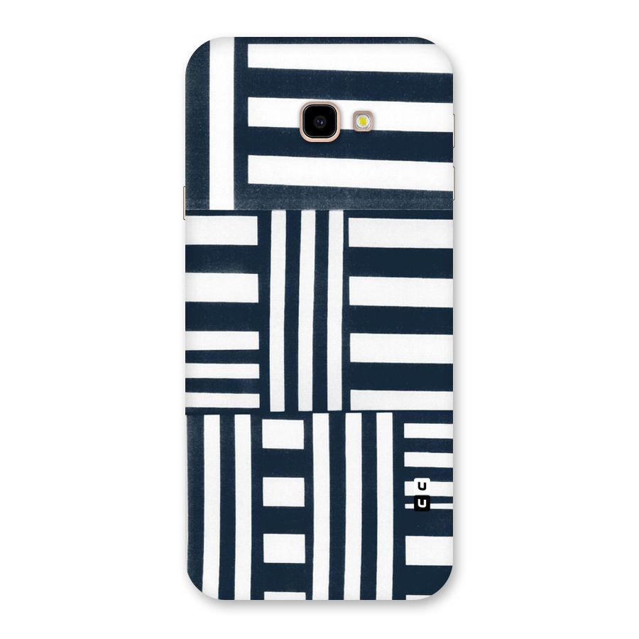 Square  Stripes Back Case for Galaxy J4 Plus