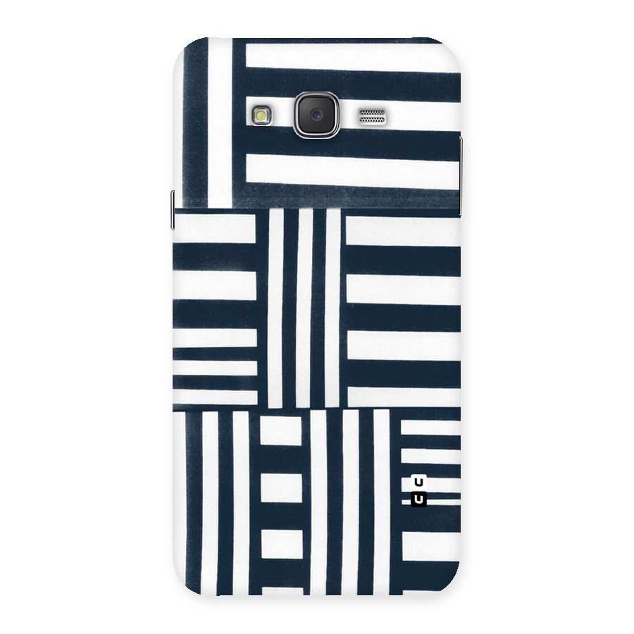 Square  Stripes Back Case for Galaxy J7