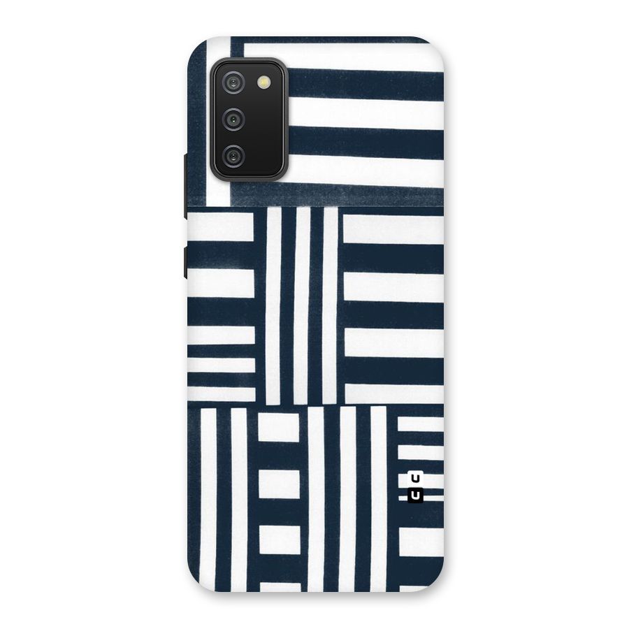Square  Stripes Back Case for Galaxy M02s