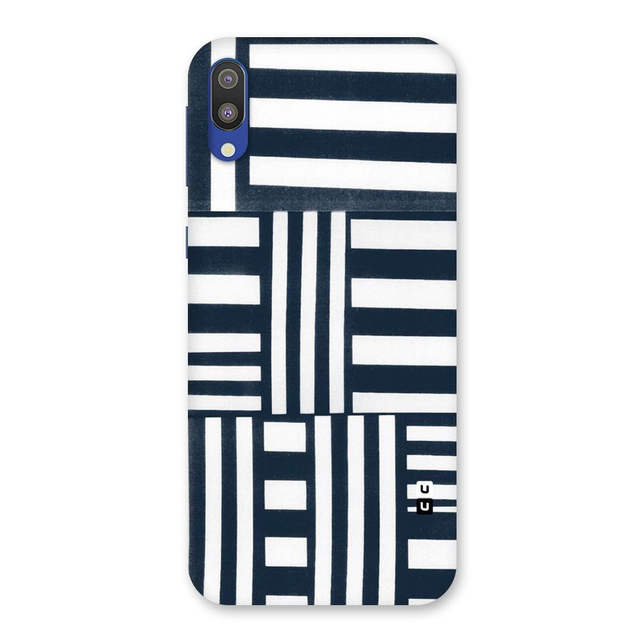 Square  Stripes Back Case for Galaxy M10