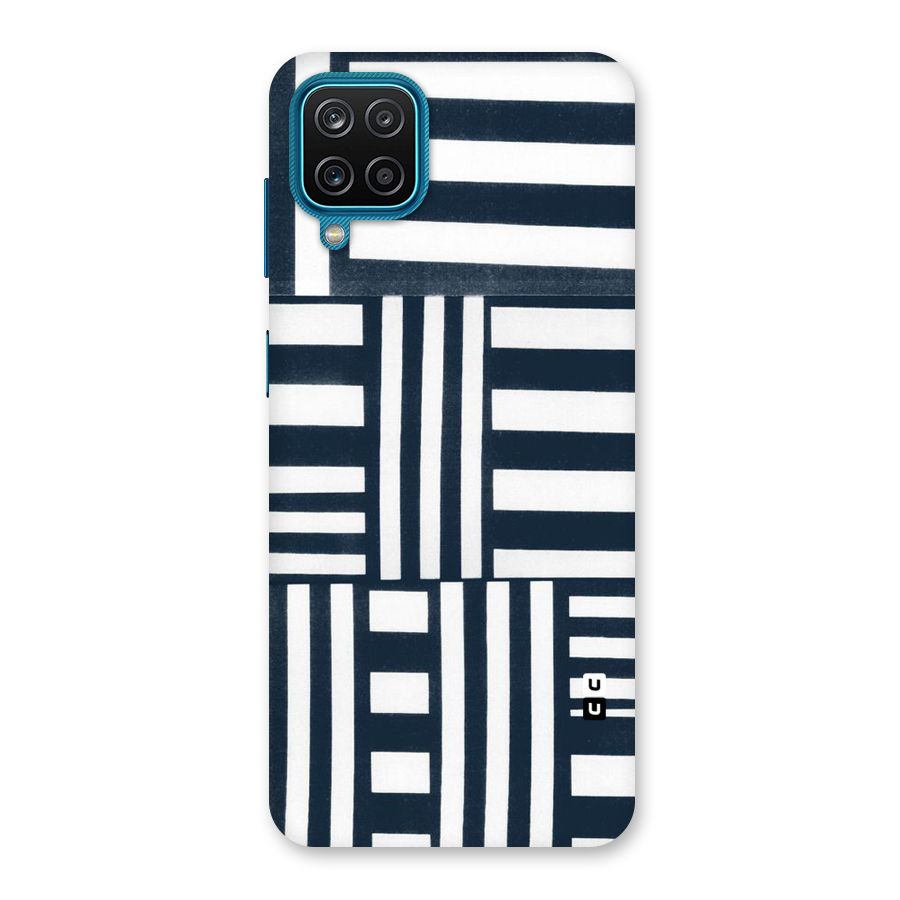 Square  Stripes Back Case for Galaxy M12