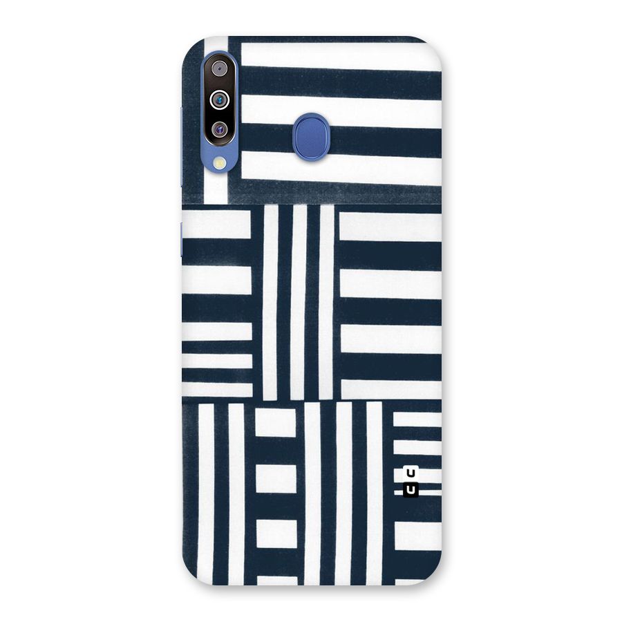 Square  Stripes Back Case for Galaxy M30