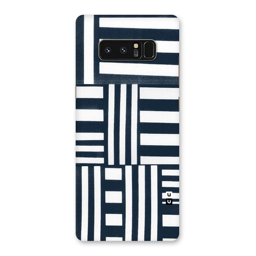 Square  Stripes Back Case for Galaxy Note 8