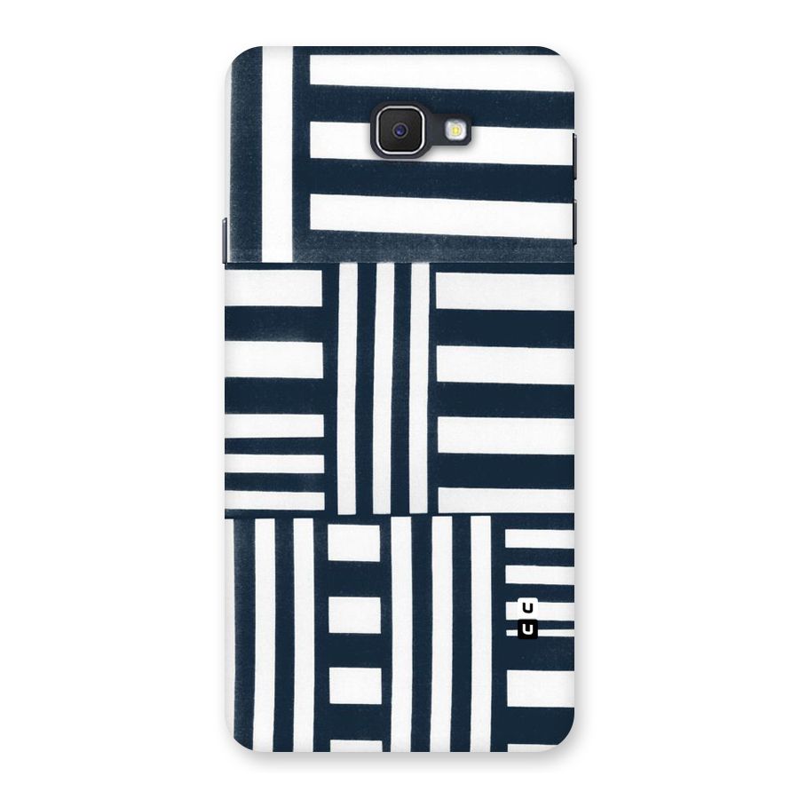 Square  Stripes Back Case for Galaxy On7 2016