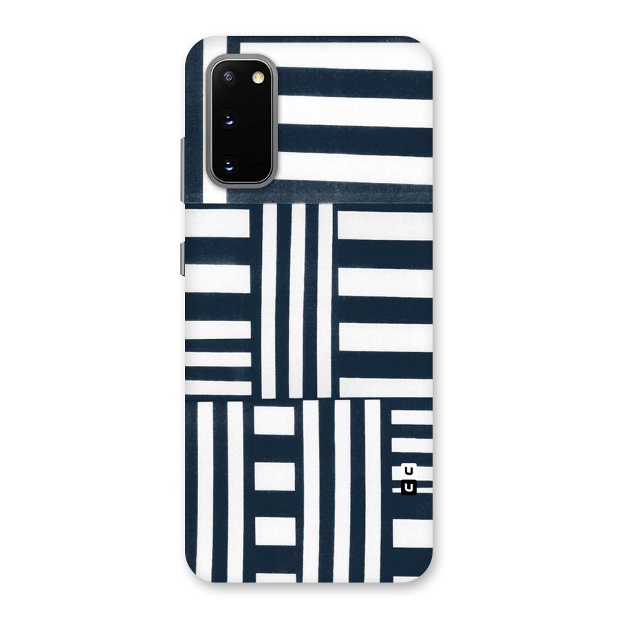 Square  Stripes Back Case for Galaxy S20