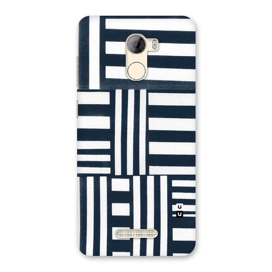 Square  Stripes Back Case for Gionee A1 LIte