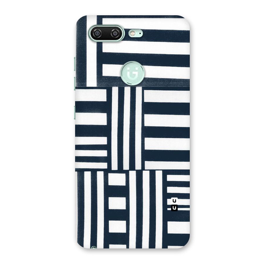 Square  Stripes Back Case for Gionee S10