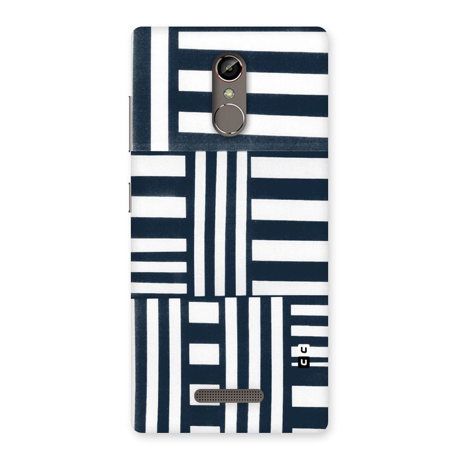 Square  Stripes Back Case for Gionee S6s