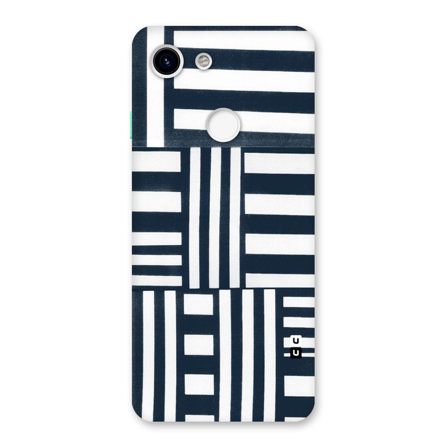 Square  Stripes Back Case for Google Pixel 3