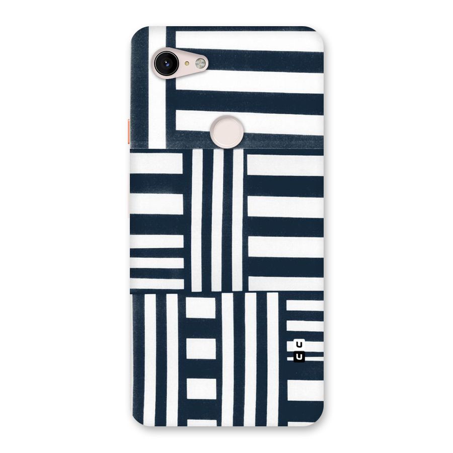 Square  Stripes Back Case for Google Pixel 3 XL
