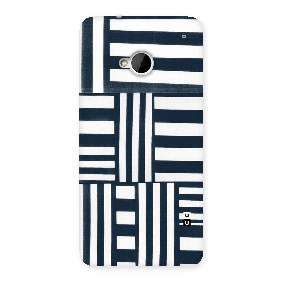 Square  Stripes Back Case for HTC One M7