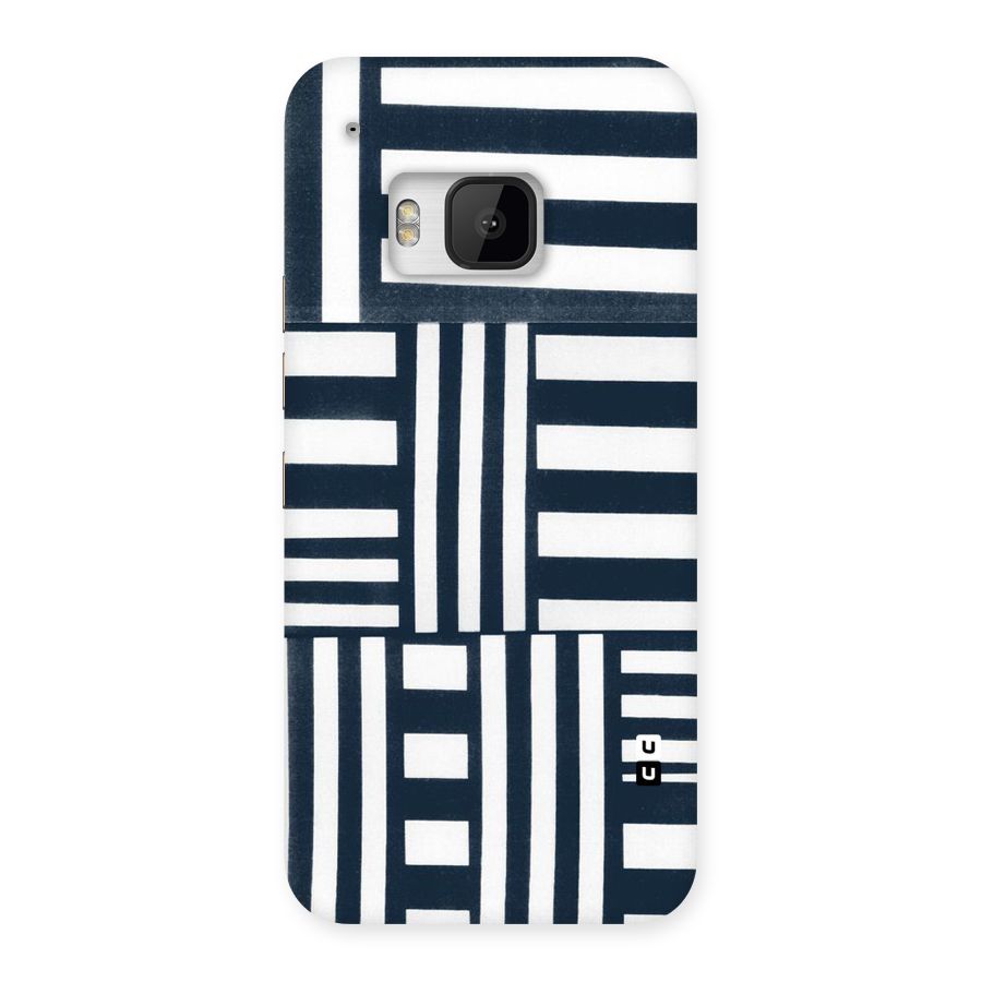Square  Stripes Back Case for HTC One M9