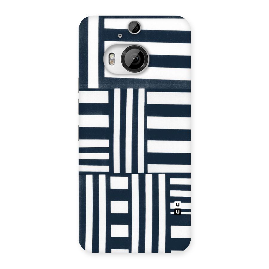 Square  Stripes Back Case for HTC One M9 Plus