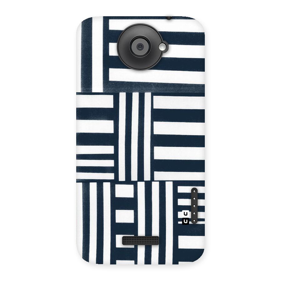Square  Stripes Back Case for HTC One X
