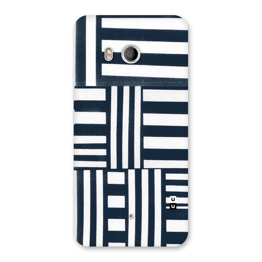 Square  Stripes Back Case for HTC U11
