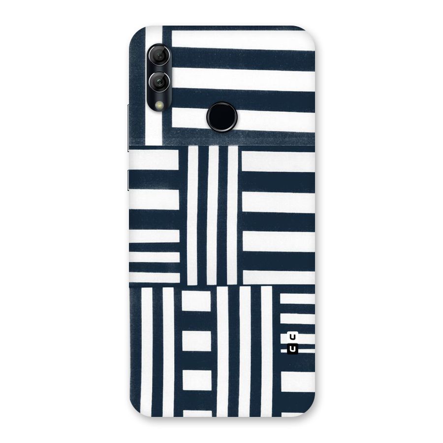 Square  Stripes Back Case for Honor 10 Lite