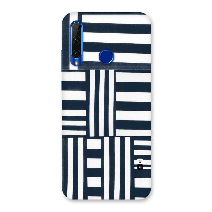 Square  Stripes Back Case for Honor 20i