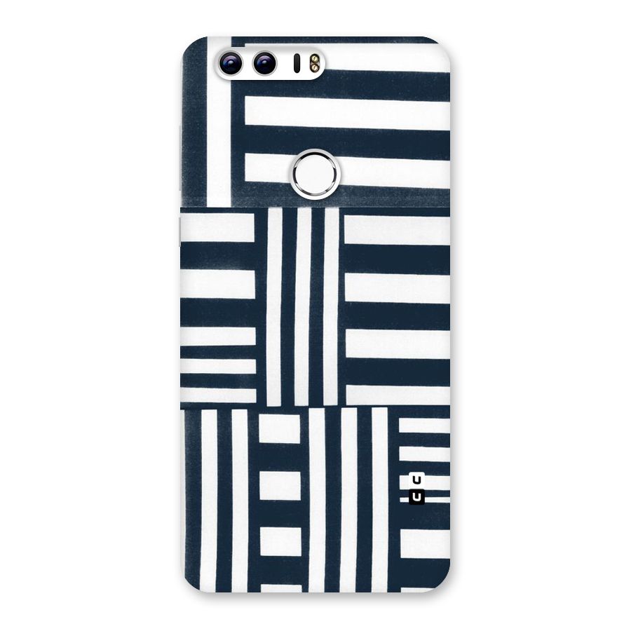 Square  Stripes Back Case for Honor 8