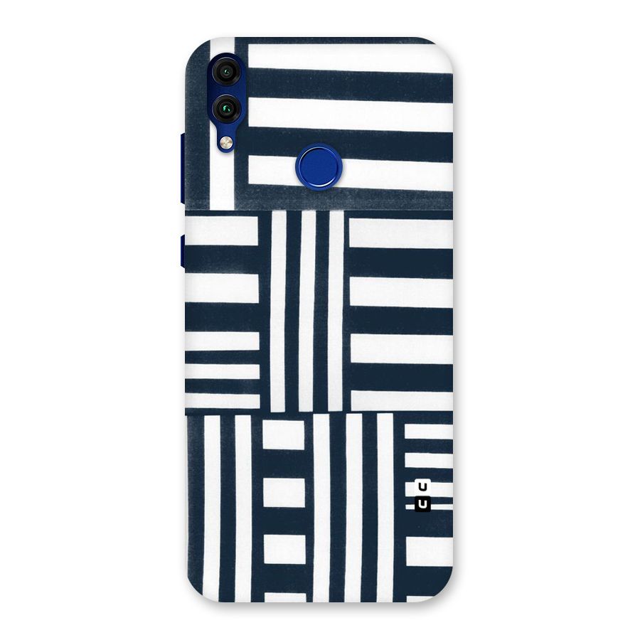 Square  Stripes Back Case for Honor 8C