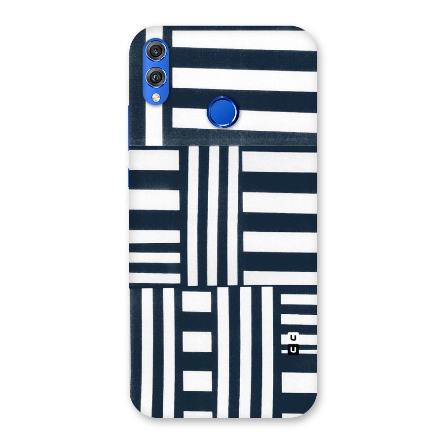 Square  Stripes Back Case for Honor 8X