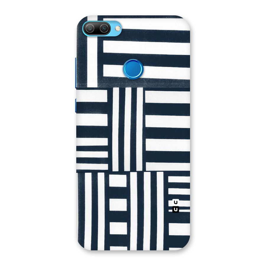 Square  Stripes Back Case for Honor 9N