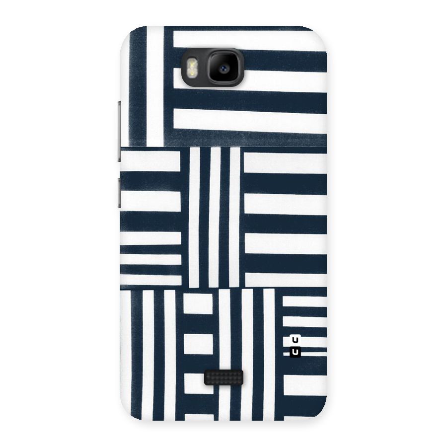 Square  Stripes Back Case for Honor Bee