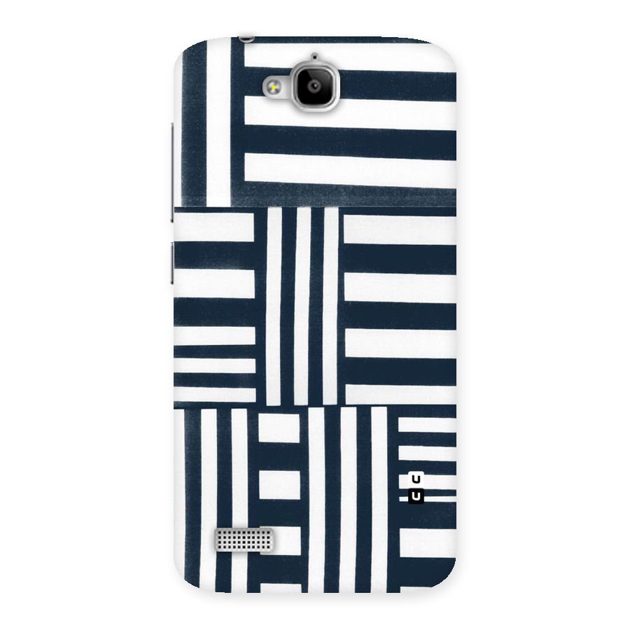 Square  Stripes Back Case for Honor Holly