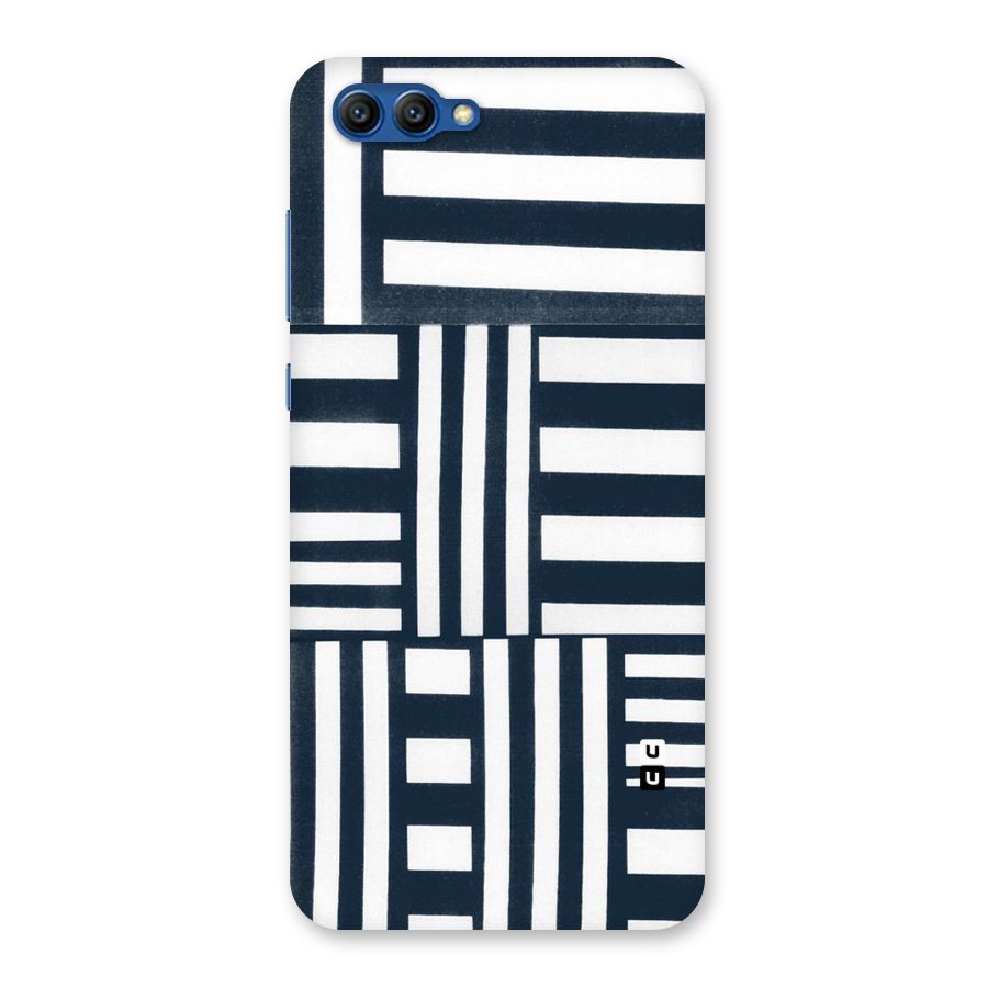 Square  Stripes Back Case for Honor View 10