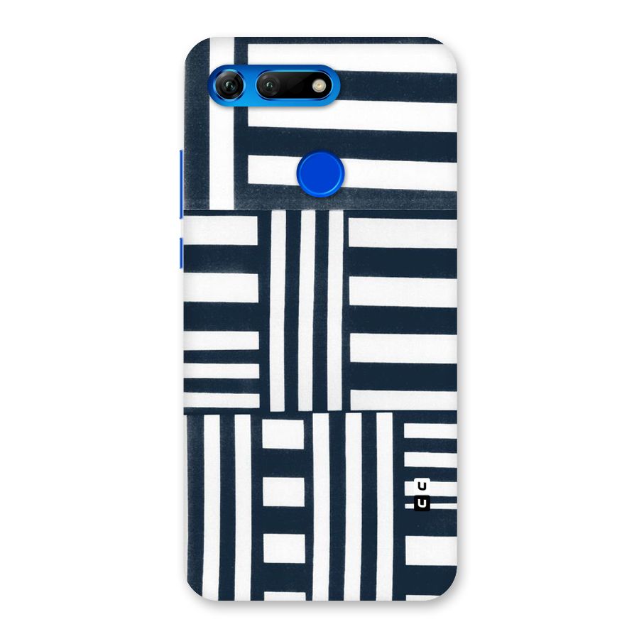 Square  Stripes Back Case for Honor View 20