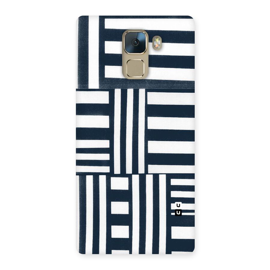 Square  Stripes Back Case for Huawei Honor 7