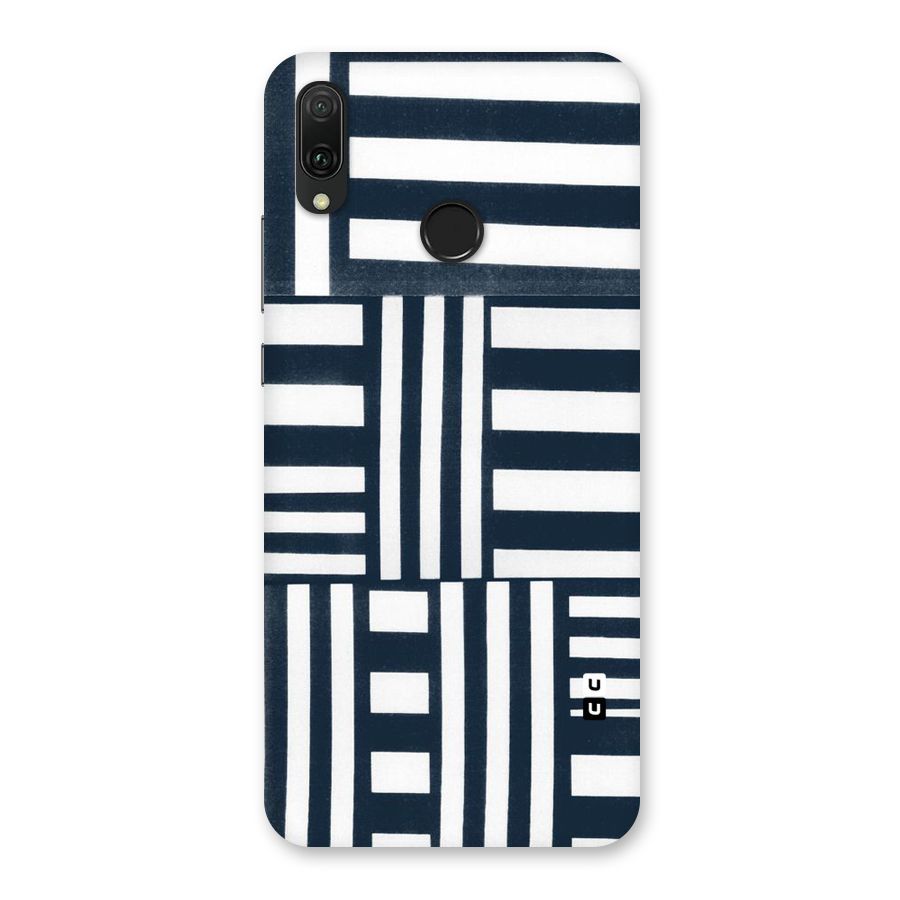 Square  Stripes Back Case for Huawei Y9 (2019)