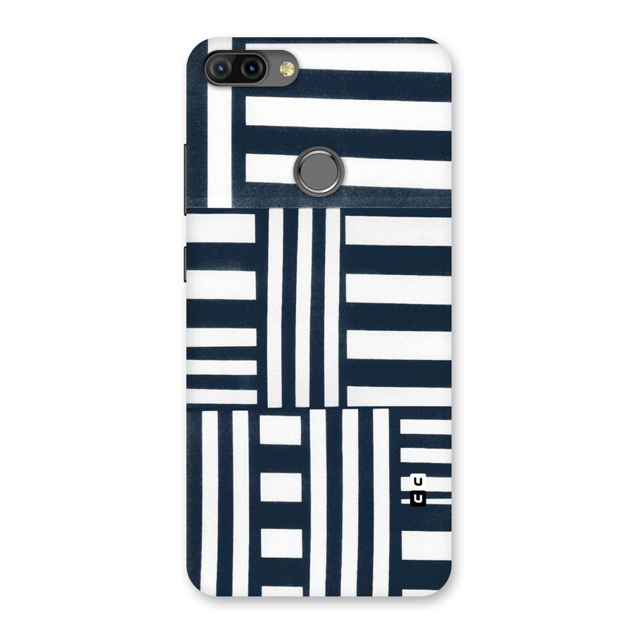Square  Stripes Back Case for Infinix Hot 6 Pro