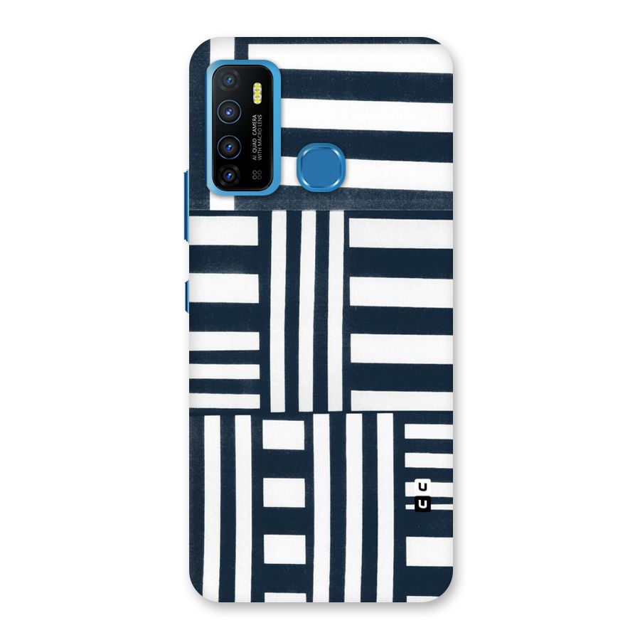 Square  Stripes Back Case for Infinix Hot 9