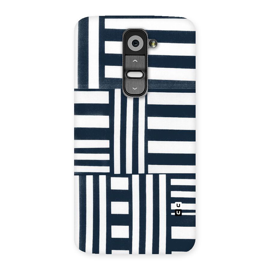 Square  Stripes Back Case for LG G2