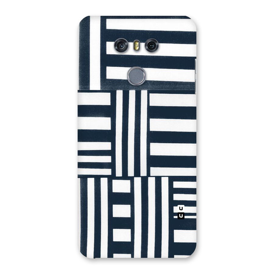 Square  Stripes Back Case for LG G6