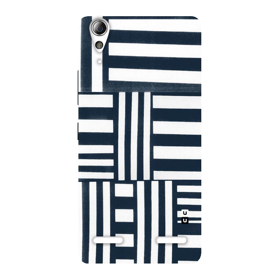Square  Stripes Back Case for Lenovo A6000 Plus