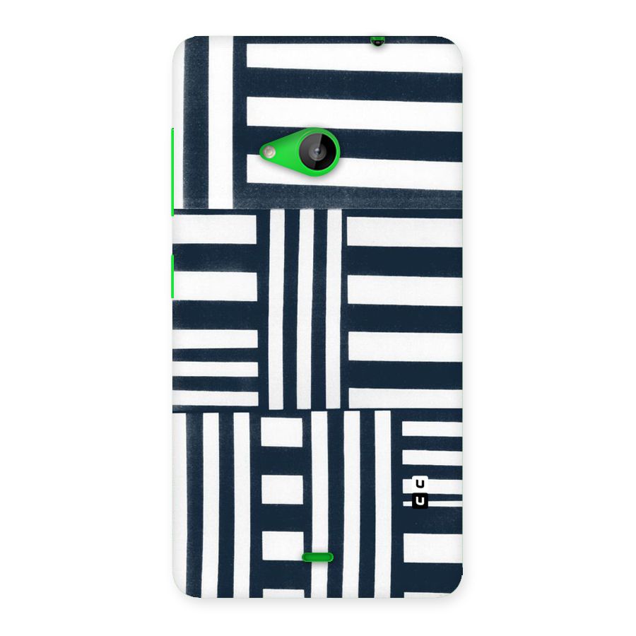 Square  Stripes Back Case for Lumia 535
