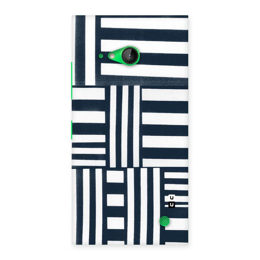 Square  Stripes Back Case for Lumia 730